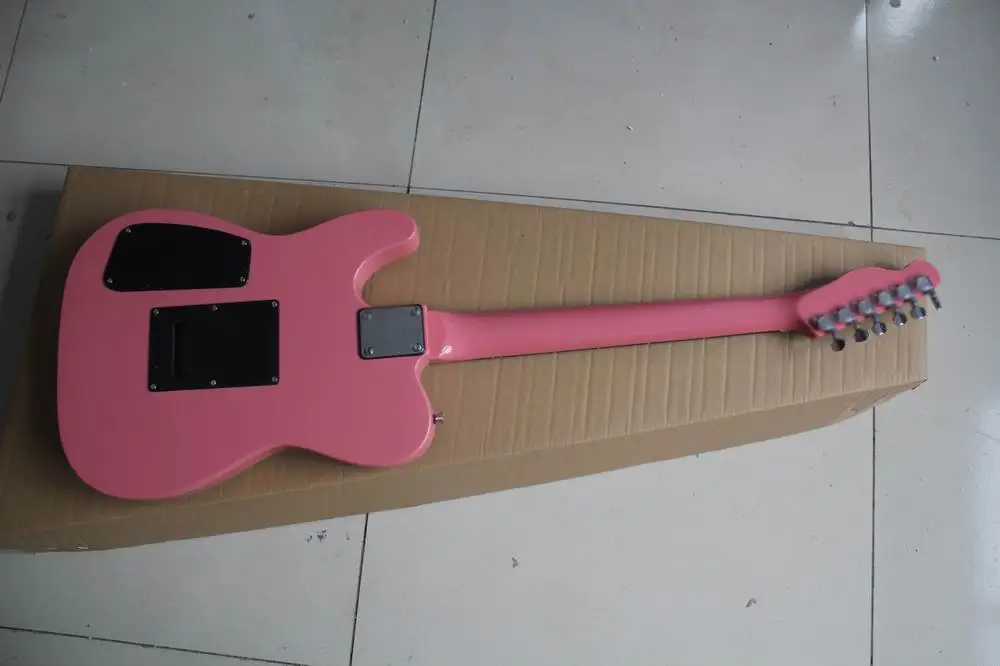 Оптовая продажа китайские гитары новая модель электрической Tel в розовом цвете