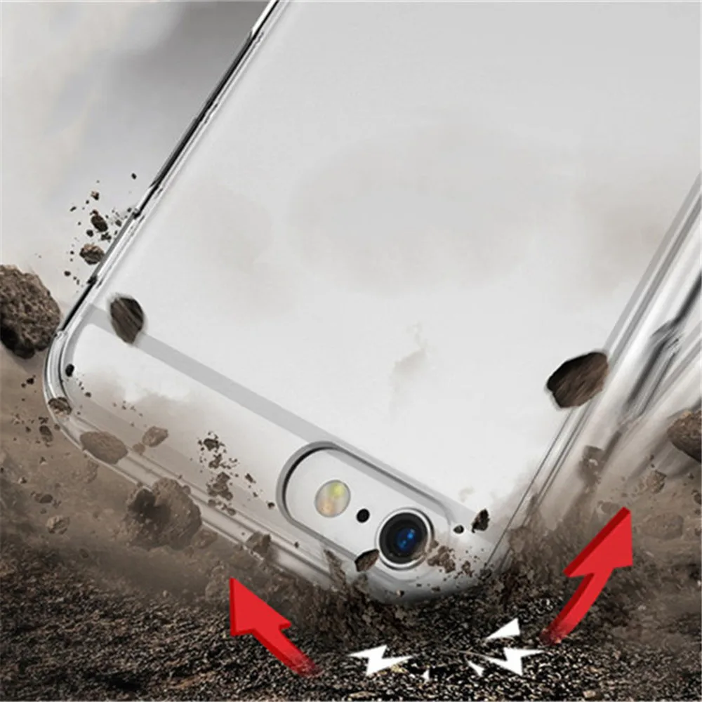 Прозрачный Гибридный Бампер Жесткий ПК чехол мягкая рамка противоударный для