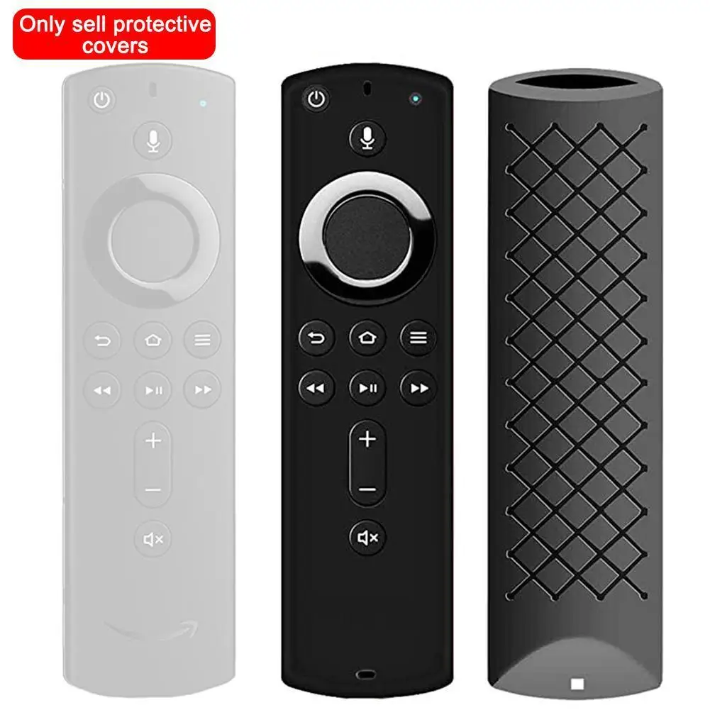 

Protective Case 5.9 Inch Cover Soft Silicone Skin Sleeve Control Shockproof Anti-Slip TV 4K For Amazon Remote Fire Stick V2U6