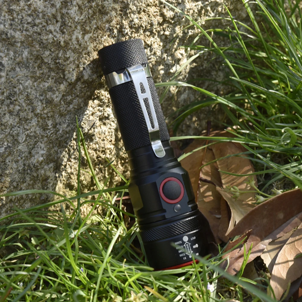 

2021 NEW 5200LM USB Rechargeable Flashlight XML-T6 Led Flashlight Zoomable 3 modes torch for 18650 with USB cable Camping