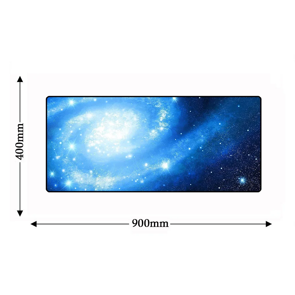Galaxy 900*400*3 мм XL Большой геймер компьютер запирающийся край коврик для мыши PC