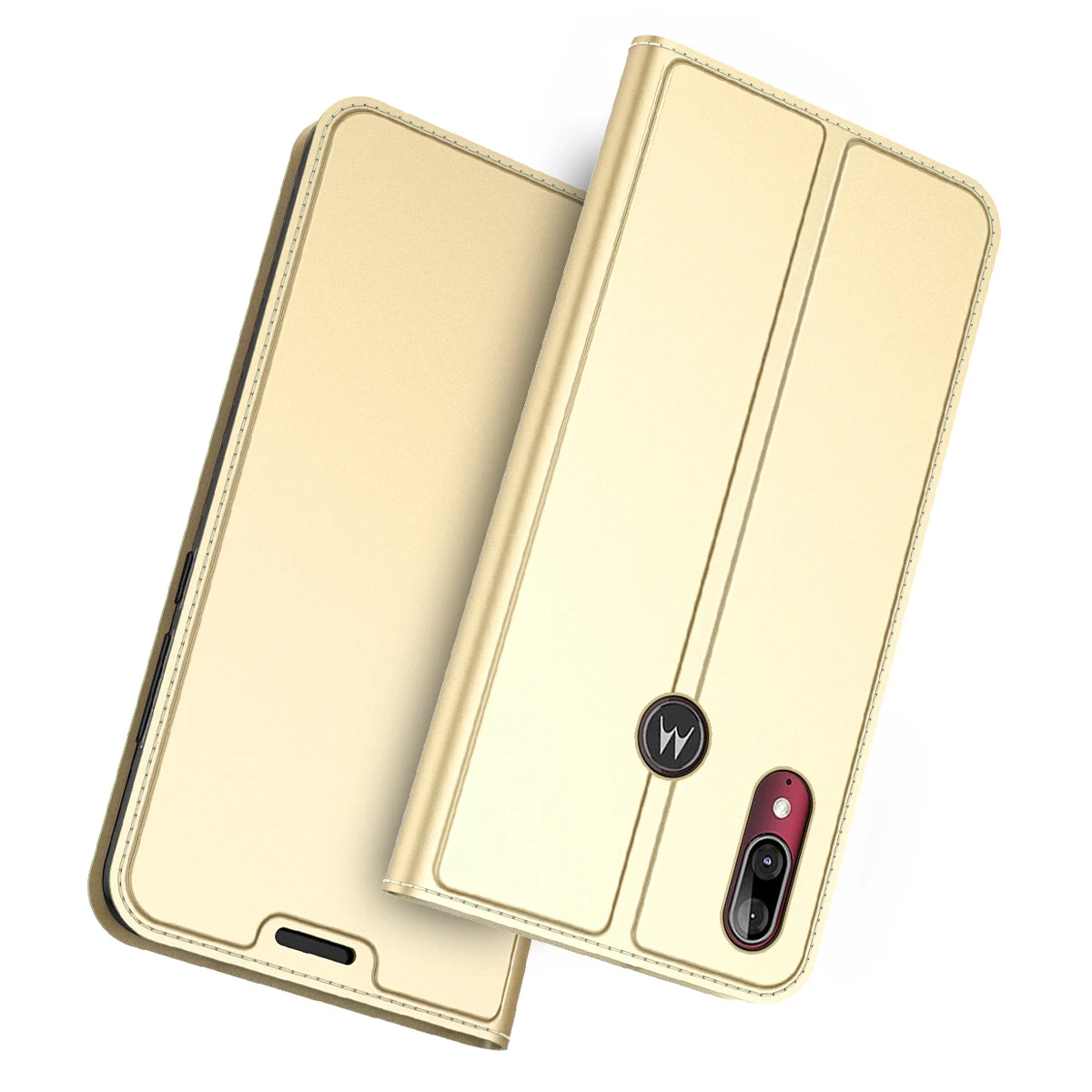 Для Motorola Moto E6 Plus, кожаный защитный чехол с отделением для карт, откидной Чехол-подставка для Motorola Moto E6 Play, противоударный чехол