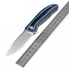Складной нож Bear Mini Flipper, портативный карманный клинок из стали 440с, рукоятка из G10, для ежедневного использования, кемпинга, рыбалки, выживания, фруктов