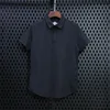 Mens Training Fitness Polo Shirts 2022 Quick Dry Basketball Short Sleeve Male Running Jogging T Stand collar Workout Gym Tees 6