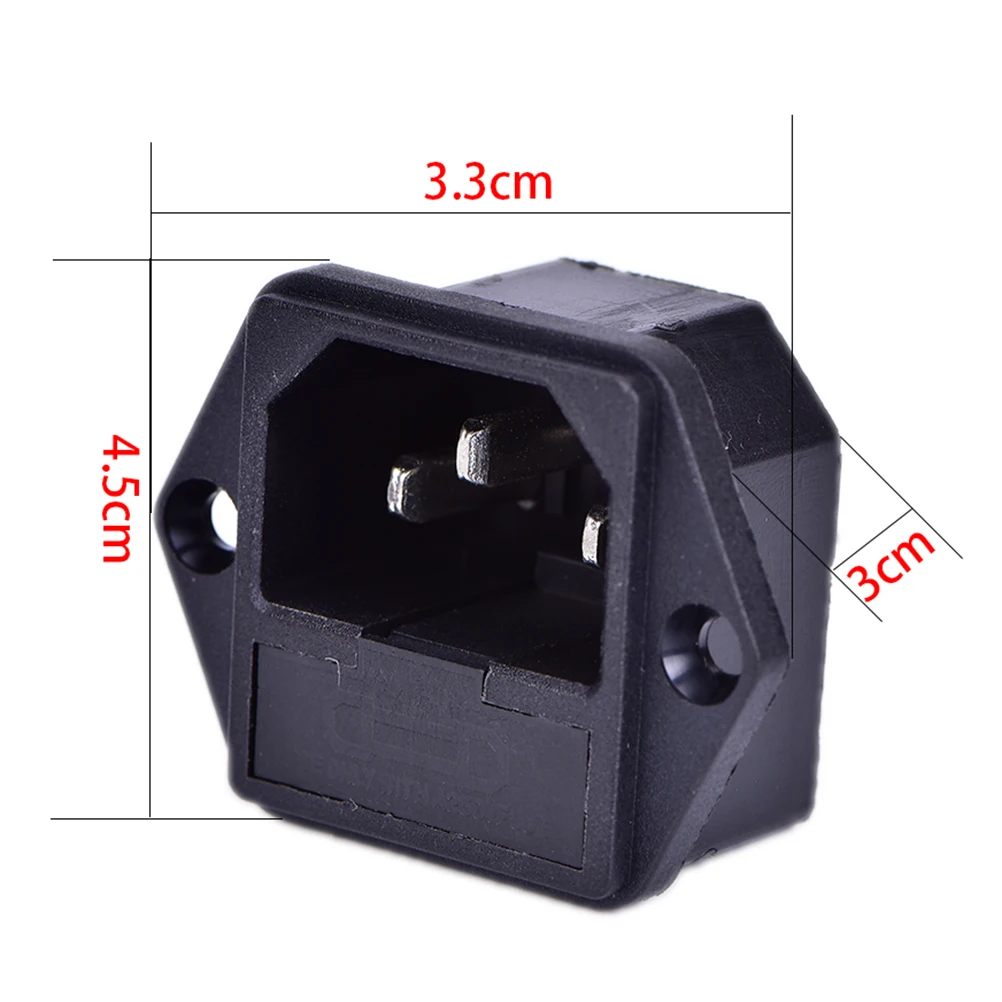 

AC AC-03 Power Socket With Safety Fuse Holder Socket Connectors 10A 250V
