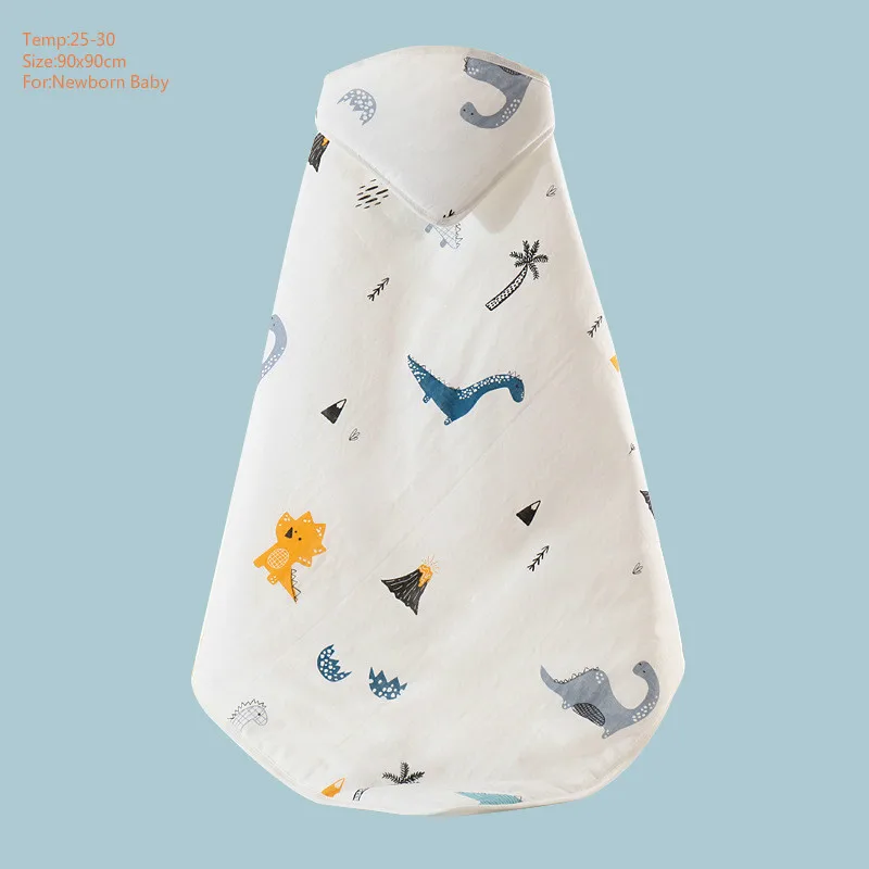 Летнее одеяло s Swaddling хлопковое термобелье для новорожденных детская коляска