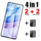 Гидрогелевая пленка 4 в 1 с полным покрытием для Redmi Note 10, 8, 9, 10 Pro, максимальное расстояние для фотографий, 10S, 9A, 9C, 9AT