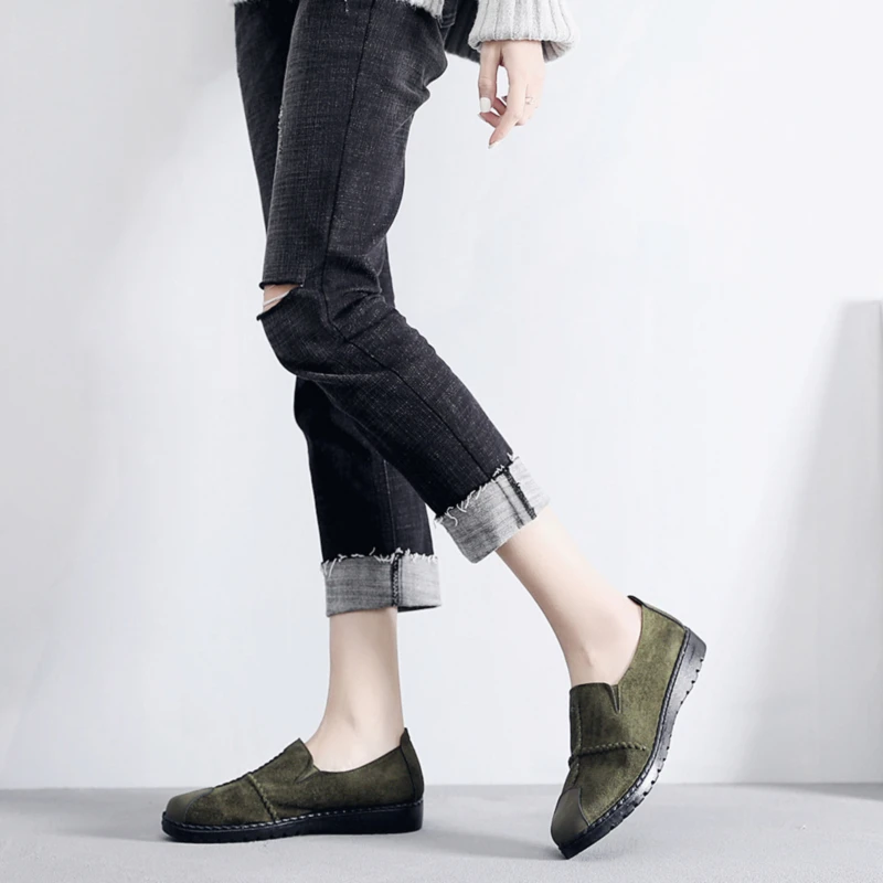 

Plus Size 36-43 Women Flats shoes 2021 Loafers Candy Color Slip on Flat Shoes Comfortable Ladies shoes