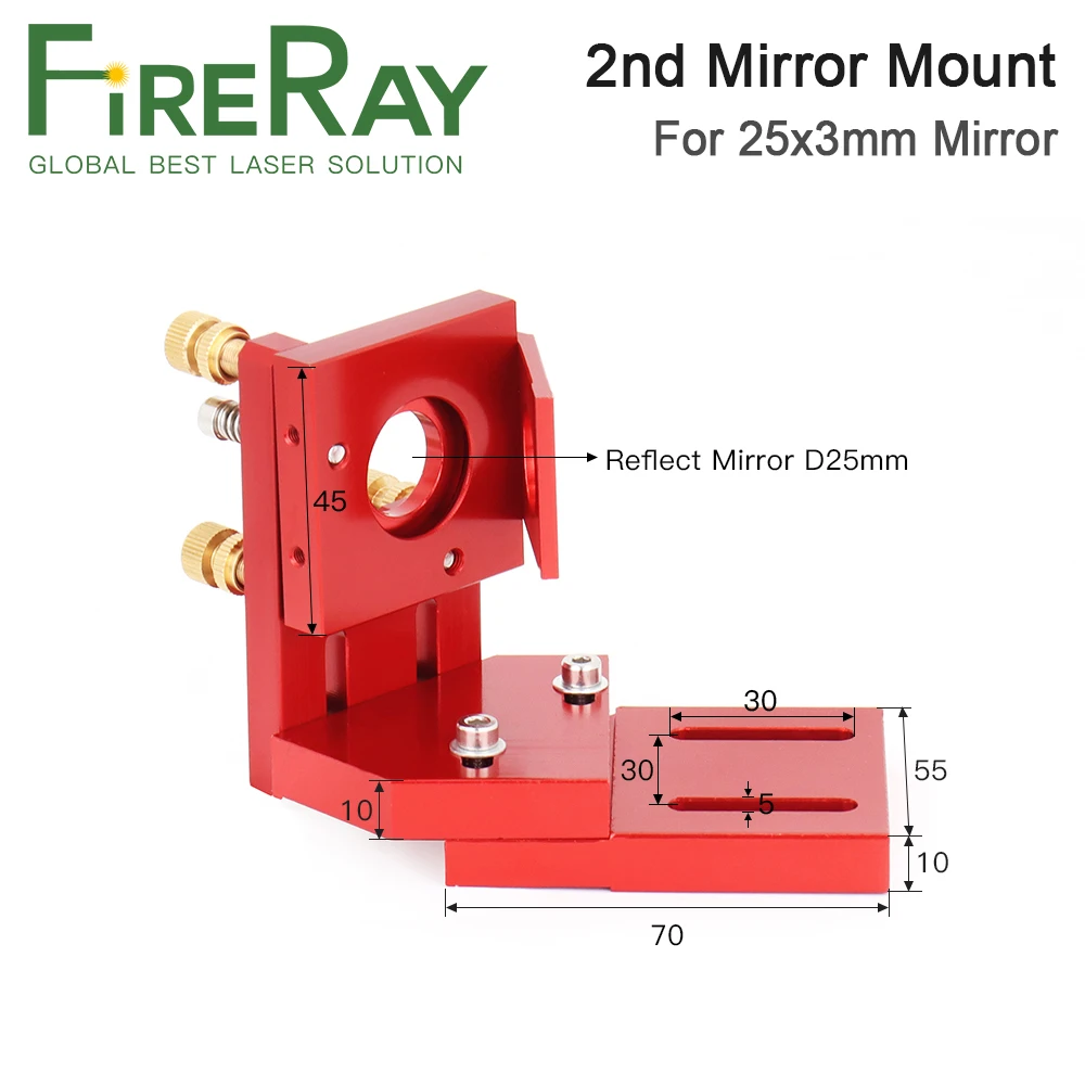 

FireRay E Series CO2 Laser Head Set + 1Pcs Focus Lens + 3Pcs Si / Mo Mirrors for Co2 Laser Engraver Cutting Machine Parts