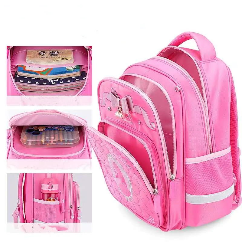 Disney Alice Frozen school bags for girls large capacity orthopdic primary school student backpack teenage girls mochila escolar