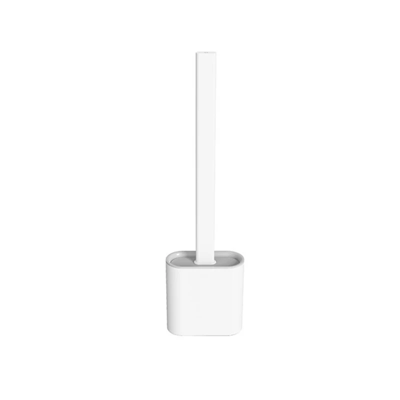 

Toilet Floor-To-Ceiling Type Soft Rubber Long Handle Toilet Brush To Remove Dead Corners and Wash Toilet Best Price
