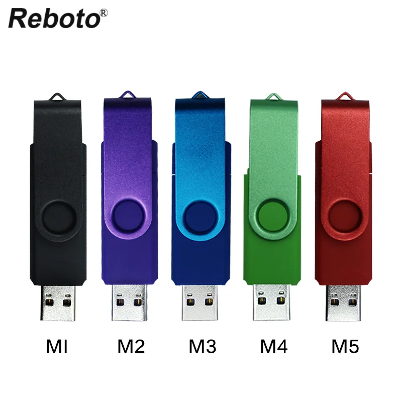 

Миниатюрный USB флеш-накопитель Reboto объемом 64 ГБ, 32 ГБ, многоцветный флеш-накопитель объемом 16 ГБ, 8 ГБ, 4 Гб, карта памяти, U-диск, флеш-накопител...
