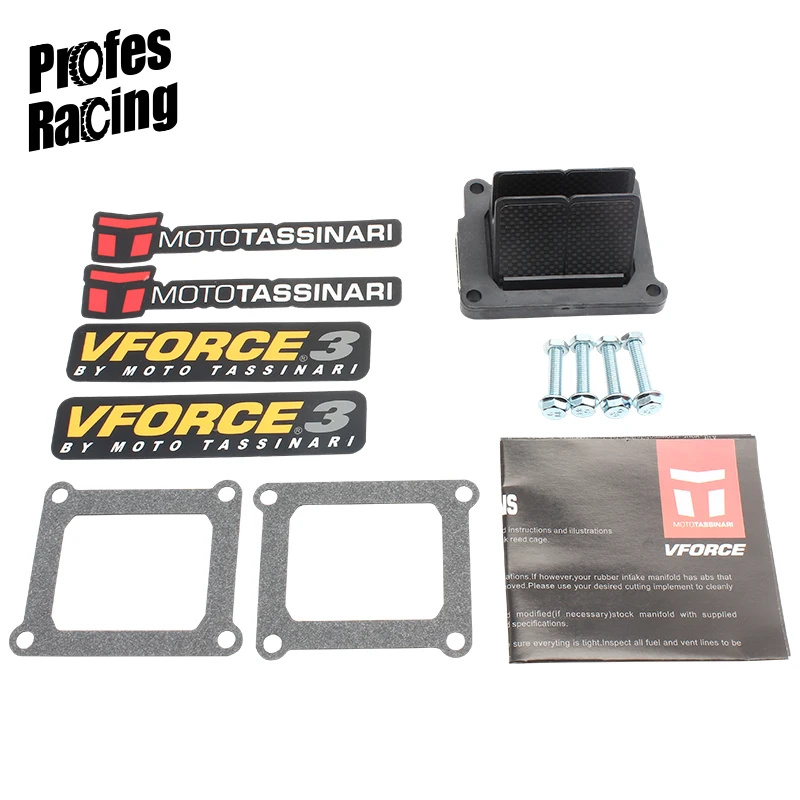 

Motorcycle V-Force 3 Reed Valve System Kit Carbon V302A Fiber For Yamaha YZ125 RM250 1995-2004