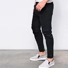 Мужские Стрейчевые облегающие джинсы, джинсовые брюки, повседневные длинные прямые брюки, узкие джинсы, мужские джинсы # GH