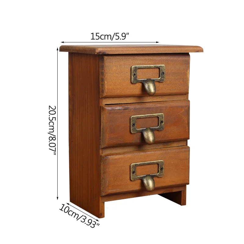 Strongwell деревянный ящик для хранения Офис Настольный украшения ящиков