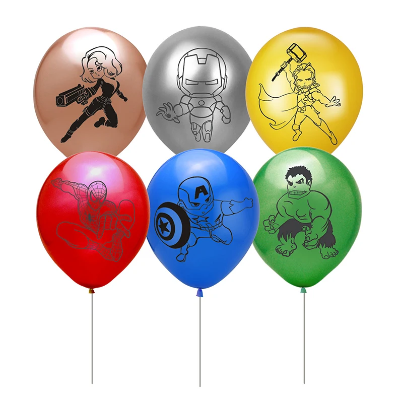 

Mariage Wedding Theme Birthday Party Decoration Supplies 1 Set Superhero Shield Theme Sequined Balloon Combination Pull Flag Set