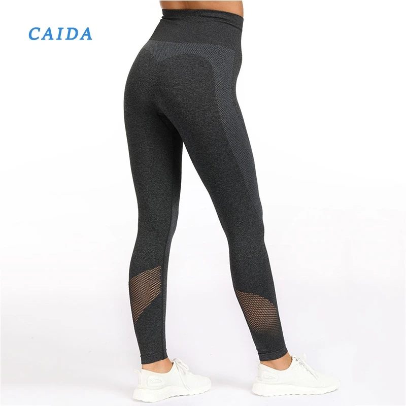 

CAIDA Fitness Seamless Leggings For Women Legging Hollow Out Leggings Breathable Jeggings Women Pants 4Color