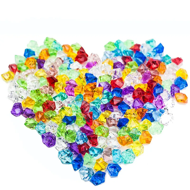 

25Pcs/Lot Colorful Aquarium Decoration Fish Tank Artificial Acrylic Stone Simulation Vase Decoration Home Wedding Decor 18*25mm