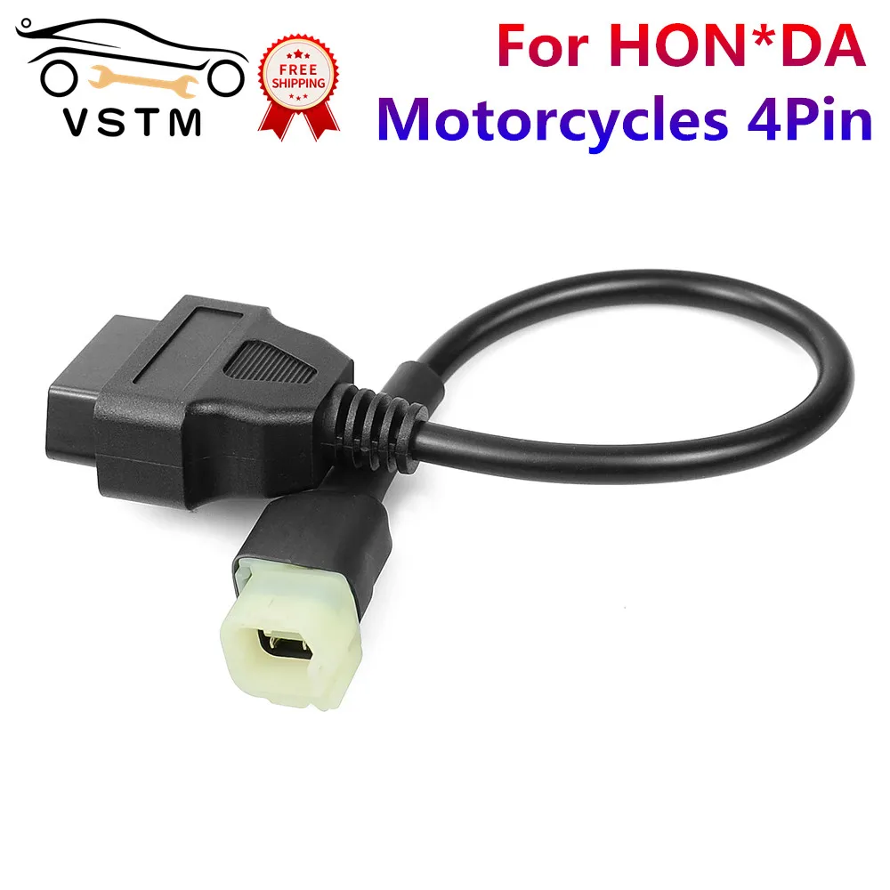 

Best Quality OBD 2 Cable For Hon*da 3pin OBD1 Adapter OBD2 OBDII for Hon*da 3 pin to 16 pin Connector Free shipping