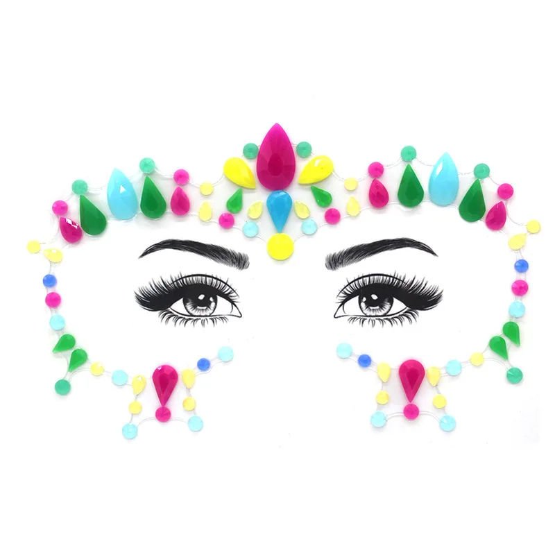 Световой Временная тату-наклейка для Стразы Блеск уход за кожей лица