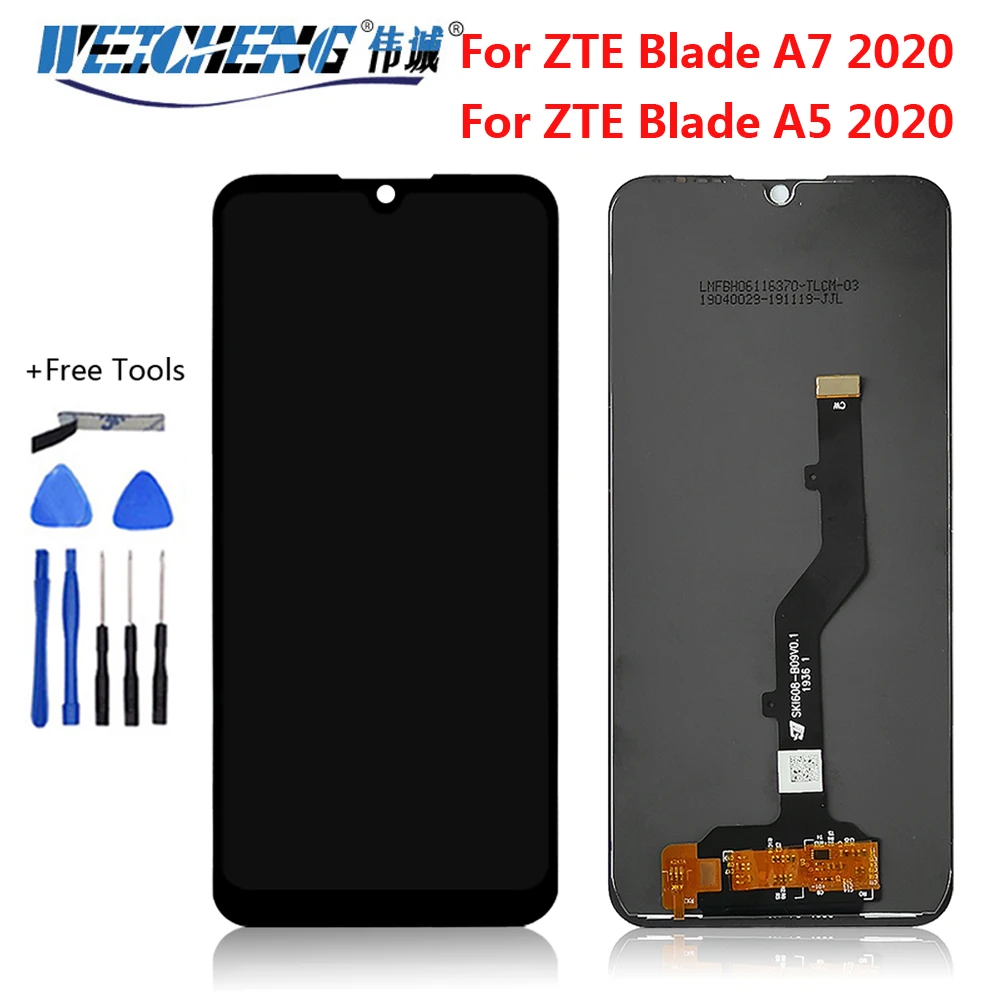 Для ZTE Blade A7 2020 ЖК-дисплей + сенсорный экран дигитайзер Датчик в сборе для A5 |