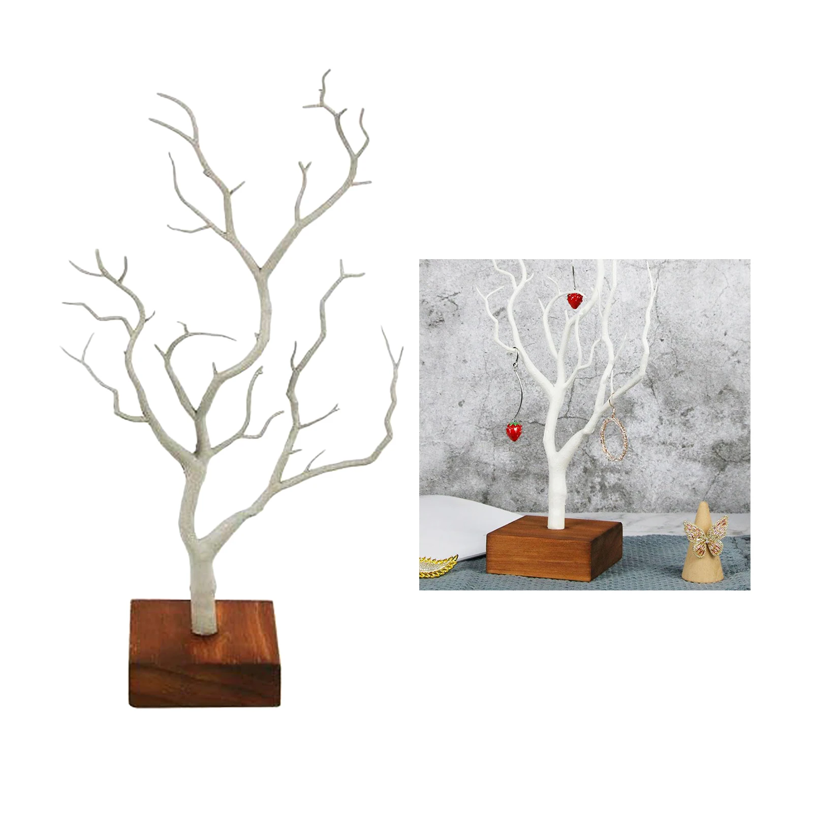 

Jewelry Necklace Rings Deer Stand Display Organizer Holder Show Rack Creative Gift Tree Storage Jewelry Organizer
