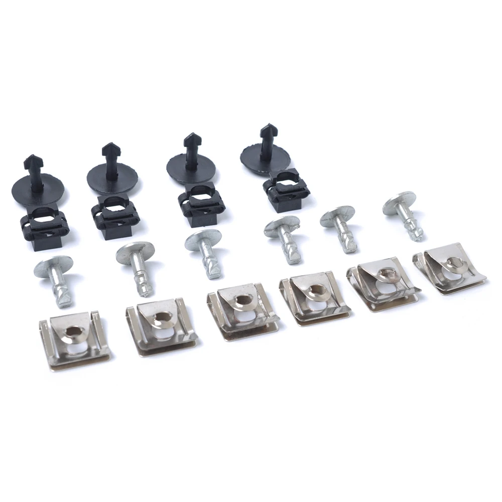 

Fastener Clip 20 PCS Undertray Guard Engine Under Cover Fixing Clips Screw Kit For Audi A4 A6