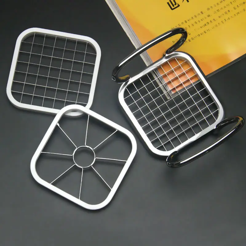 

3PCS Kitchen Fruits Vegetable Slicers Stainless Steel Cutter Slicer For Cucumber Potato Chips Multifunctional Kitchen Supplies