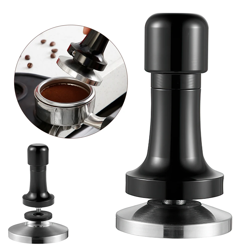 

58mm Coffee Tamper 304 Stainless Steel Espresso Coffee Powder Press Hammer Flat Base Tamper Coffee Accessories