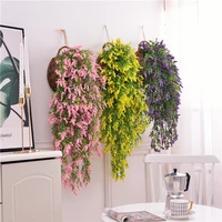 1pcs artificial flower wisteria vine faux flowers silk garland arch wedding home hanging plant wall home wedding party decor