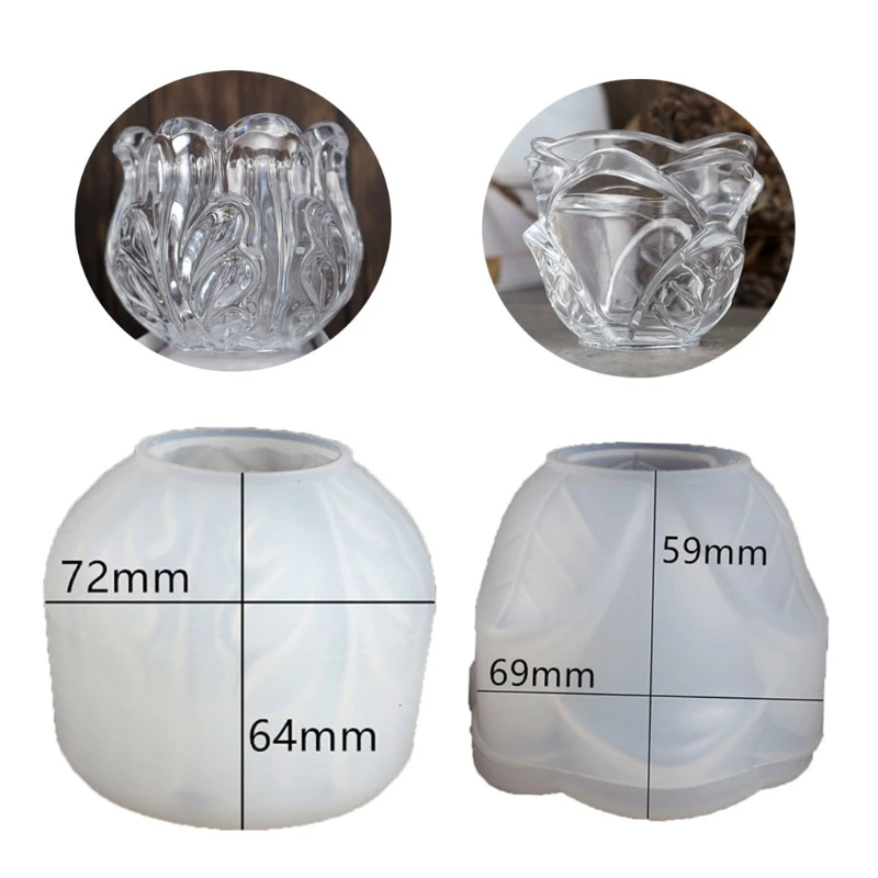 

DIY Glazed Cup Resin Casting Mold Glazed Rose Flower Glass Tumbler Silicone Mold