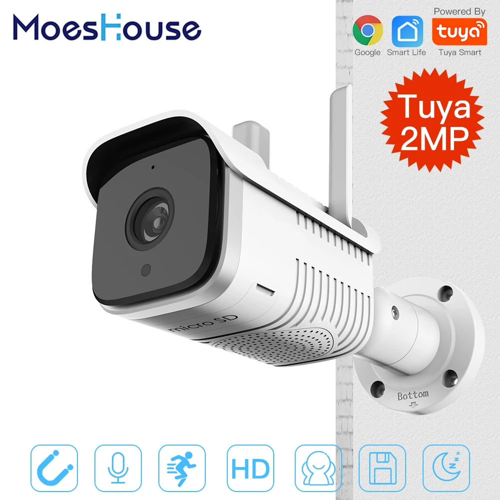 Уличная уличная водонепроницаемая камера Tuya IP65 wi fi двусторонняя аудиокамера HD