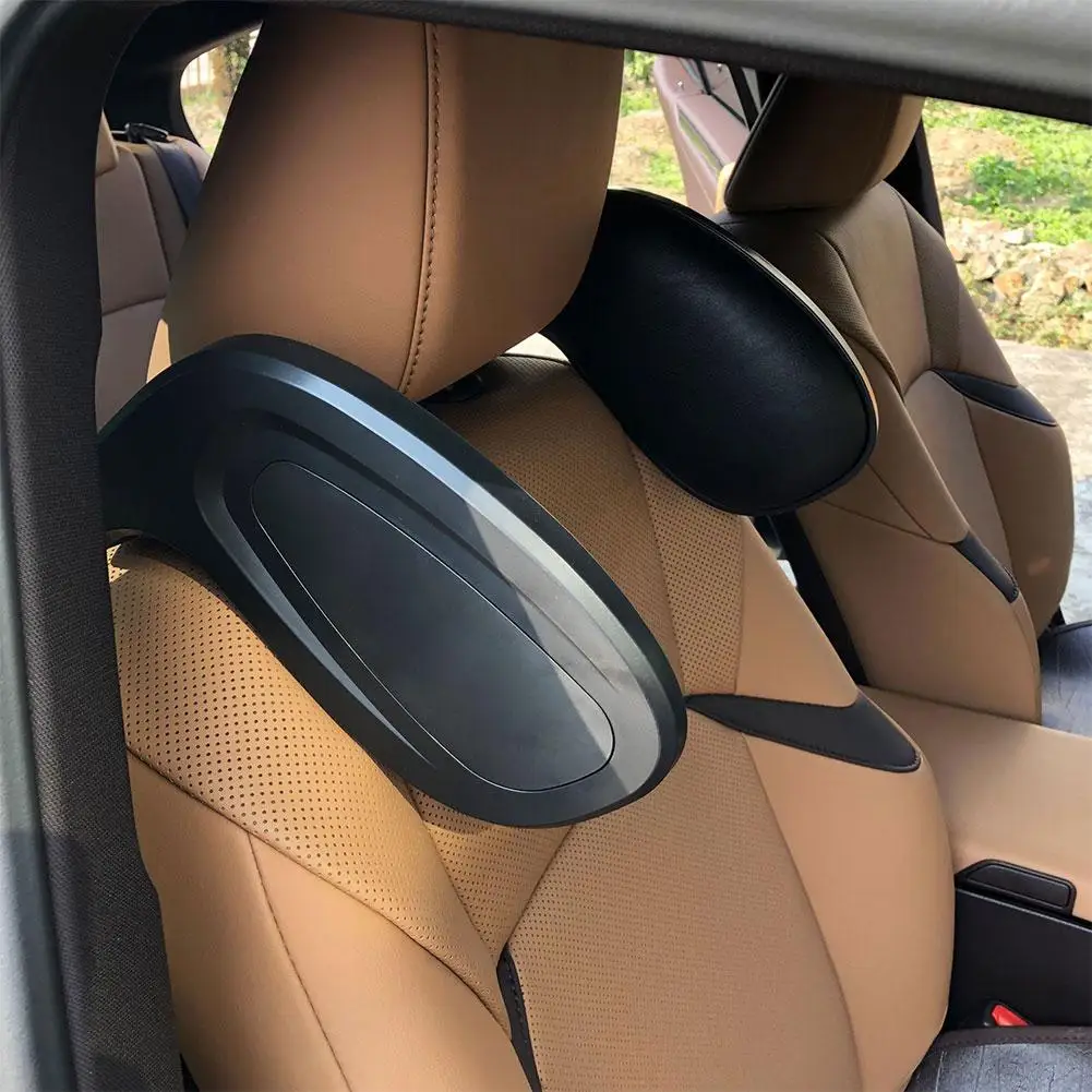 Телескопическое сиденье подголовник автомобиля искусственная кожа Спящая Шея