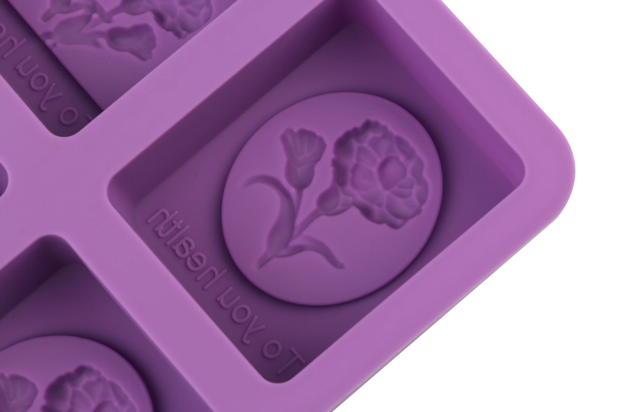 Силиконовая форма для мыла ручной работы прямоугольные формы в виде цветов