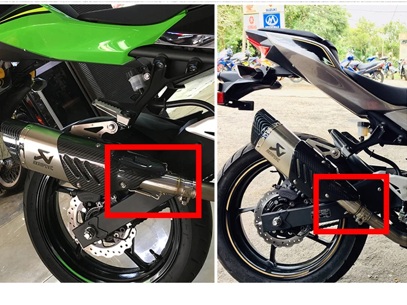 Слипоны для Kawasaki Z250 Z300 Z400 Ninja 250 300 400 выхлопная труба для мотоцикла, средняя соединительная трубка, Модифицированная