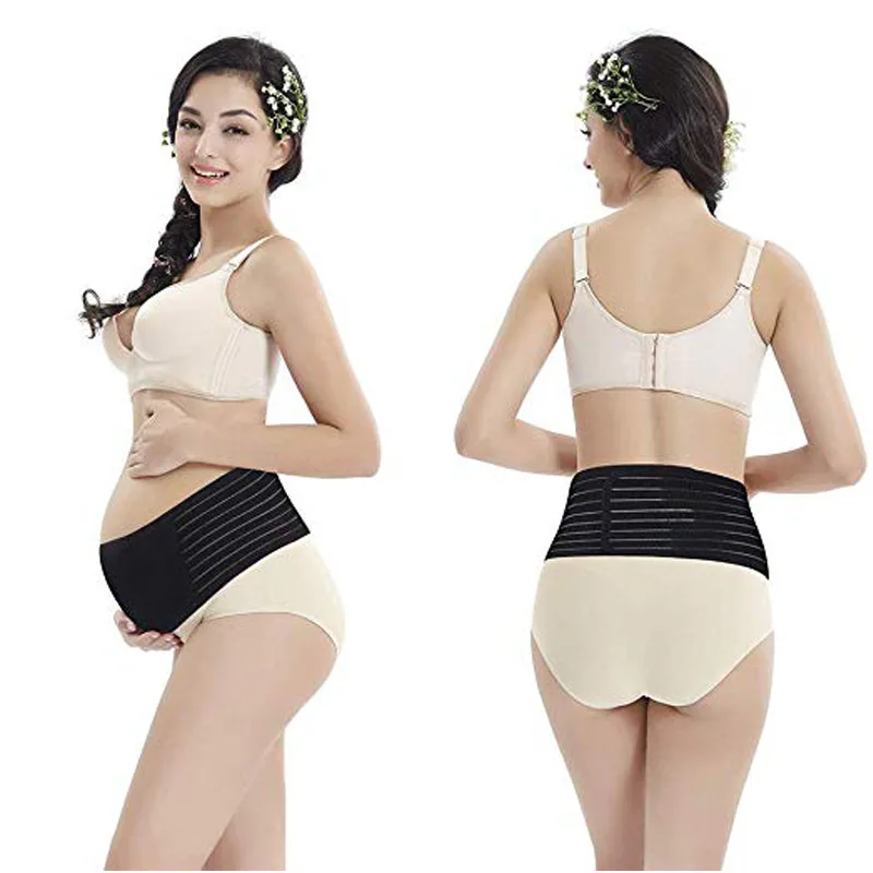 Cintur&oacute;n de soporte Prenatal para mujer embarazada, vendaje Protector el&aacute;stico, ajustable, protecci&oacute;n de cintura-3