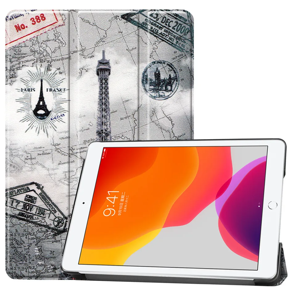 TT Для iPad 10,2 чехол для Apple iPad 7-го поколения A2200 A2198 A2232 смарт-чехол магнитный складной Стенд оболочка+ пленка+ ручка - Цвет: TT