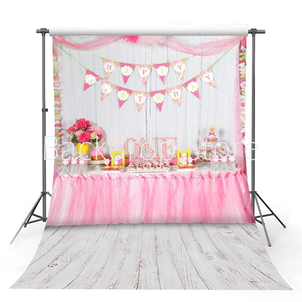 Avezano фотофоны С Днем Рождения Вечеринка розовый баннер деревянный пол Декор |