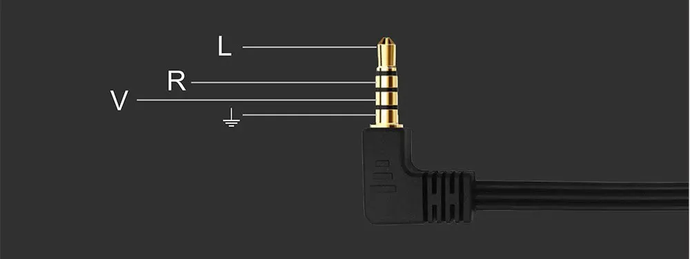 Аудиокабель-удлинитель с позолоченным штекером 3 5 мм на гнездо 2RCA 15 см |