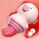 Лиса Сексуальная свинка лижущий вибратор женский клитор на присоске анальные соски лижущие массажные секс-игрушки секс-товары для взрослых секс-шоп