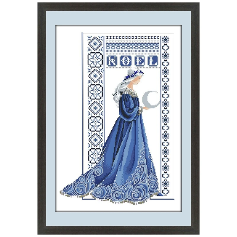 Набор для вышивки крестом белая хлопчатобумажная ткань 18/14/11 карат крестиком