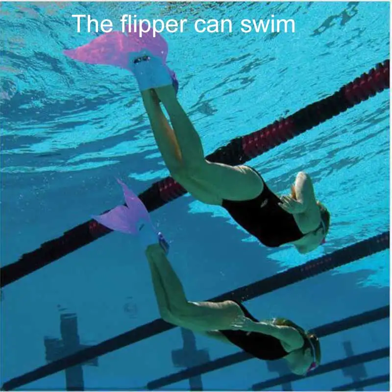 Купальные ласты русалки для девочек Цвет красный синий зеленый Моноласт