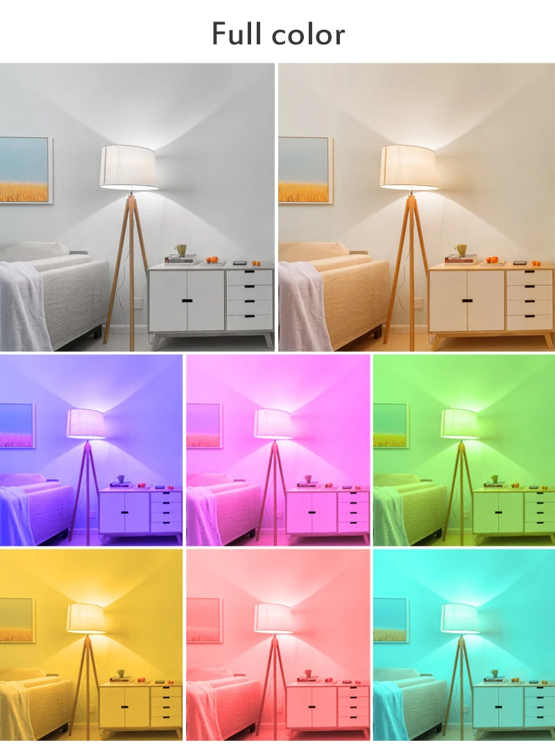 Умная лампа с Wi-Fi 2700-6500K 8 Вт RGB-диммер регулируемая цветная светильник Apple HomeKit