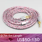 16-ядерный серебристый OCC OFC смешанный плетеный кабель LN007587 для наушников Hifiman HE560 HE-350 HE1000 V2 XiaoMi 2,5 мм pin