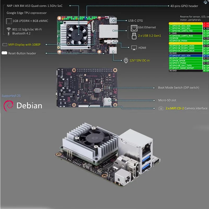 ASUS Tinker Edge T Development Board NXP i.MX 8M Google TPU | Компьютеры и офис