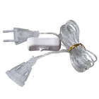 Удлинительный кабель переменного тока Thrisdar, 3 м5 м, 110-220 В, штепсельная вилка ЕССША, Удлинительный провод для праздника, рождества светодиодный ная светильник рлянда