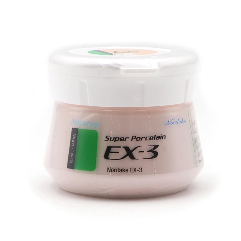 50 g/bottiglia materiale per laboratorio odontotecnico Noritake EX-3 smalto per il corpo e polvere di porcellana traslucida con vari colori