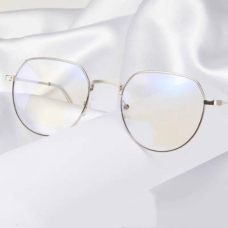 

Fashion Metal Glasses Frame Anti-Blue Light Optical Myopia Eyeglasses Ultralight Square Women Computer Eyeglasses 2020