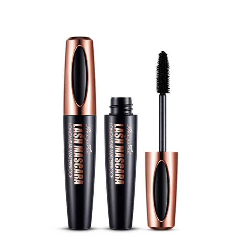 

Mascara Waterproof 4D Silk Fiber Curling Volume Lashes Rzesy Extension rimel Alargamiento De Fibra De Seda Pestaina Cosmetica