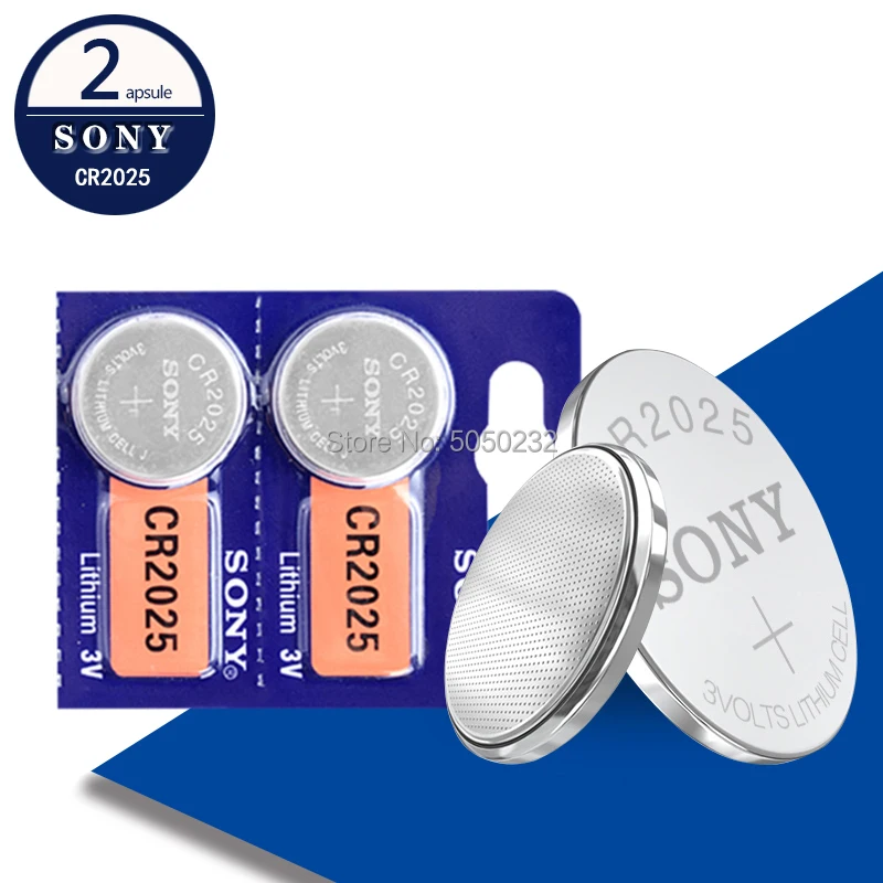 2 шт. для SONY CR2025 литиевая батарея CR 2025 ECR2025 DL2025 BR2025 KCR2025 L12 3V Кнопочная монет игрушек